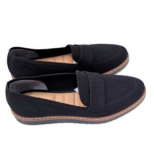 Me Too Barrett Black Slip On Loafers Women's 8M Comfort Work  classic Shoes